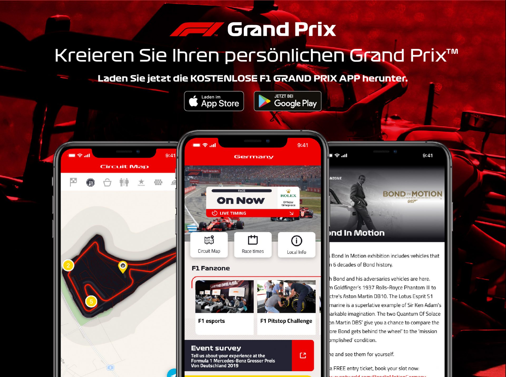 Up to date with the F1 Grand Prix App